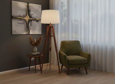 LÁMPARA DE PIE RIPLEY HOME MADERA 156CM