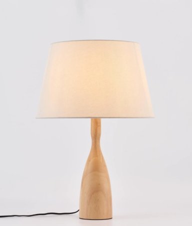 LÁMPARA DE MESA RIPLEY HOME ASIMETRICA MADERA 40X40 CM - 2