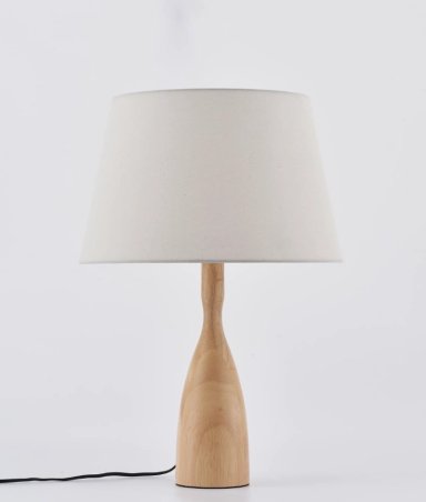 LÁMPARA DE MESA RIPLEY HOME ASIMETRICA MADERA 40X40 CM - 3
