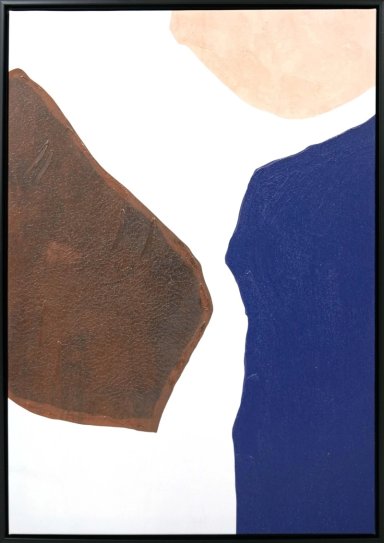 CUADRO RIPLEY HOME ABSTRACTO 50 X 70 CM CAFE