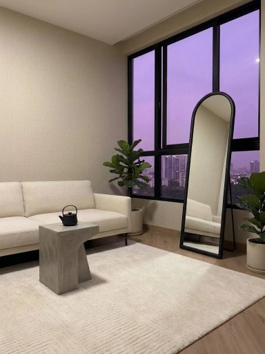 ESPEJO RIPLEY HOME PIE MARCO CILÍNDRICA VIDRIO NEGRO 40 X 160 CM - 2