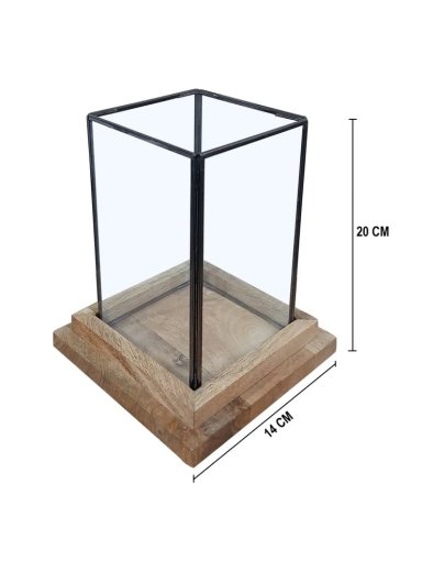 FAROL RIPLEY HOME STEEL MADERA NEGRO 20 CM - 4