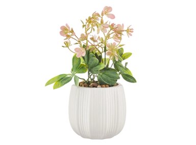 PLANTA RIPLEY HOME FLOR CON MACETA VERDE 25 CM
