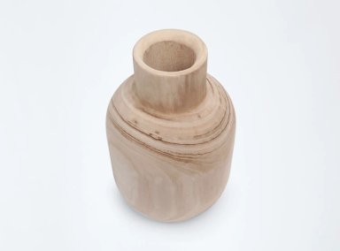 FLORERO MAISON LINETT MADERA CAFÉ 40 CM - 2