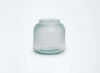 JARRON MAISON LINETT ROMBOS TRANSPARENTE M VIDRIO