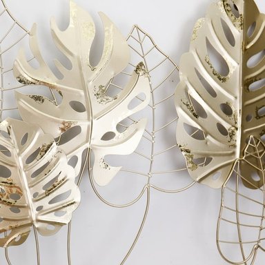ESCULTURA RIPLEY HOME HOJAS DORADAS 78.5X50 - 2