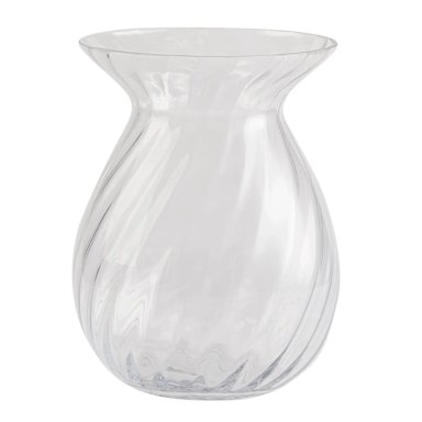 FLORERO RIPLEY HOME ESPIRAL TRANSPARENTE VIDRIO 23 CM