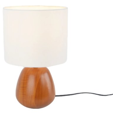 LÁMPARA DE MESA RIPLEY HOME GOTA MADERA 23X23 CM - 3