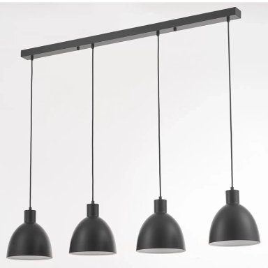 LÁMPARA DE TECHO RIPLEY HOME 4 FOCOS NEGRA 200X96 CM - 3