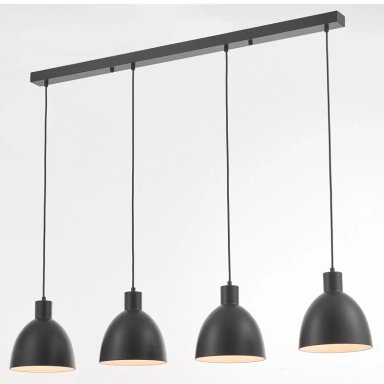 LÁMPARA DE TECHO RIPLEY HOME 4 FOCOS NEGRA 200X96 CM - 4