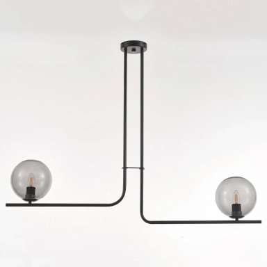 LÁMPARA DE TECHO RIPLEY HOME 2 FOCOS NEGRA 82X109 CM - 2