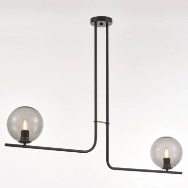 LÁMPARA DE TECHO RIPLEY HOME 2 FOCOS NEGRA 82X109 CM - 4