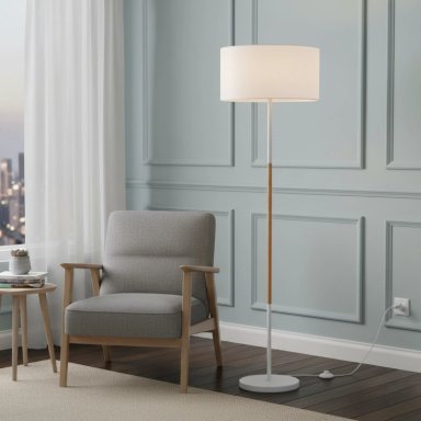 LAMPARA DE PIE RIPLEY HOME BLANCA 158CM