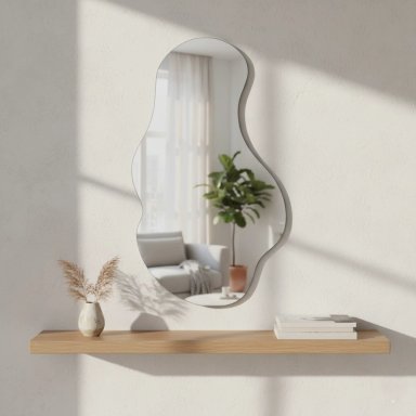 ESPEJO RIPLEY HOME ABSTRACTO SIN MARCO 53X94 CM