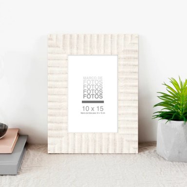 MARCO DE FOTO RIPLEY HOME ACANALADO BLANCO 10X15 CM - 2