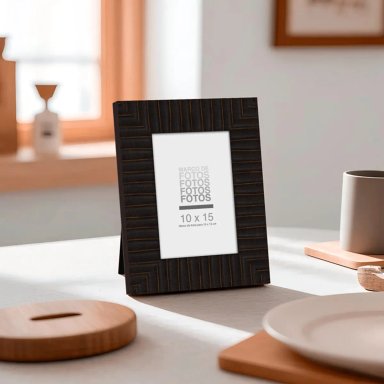MARCO DE FOTO RIPLEY HOME ACANALADO NEGRO 10X15 CM - 2
