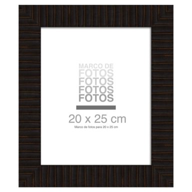 MARCO DE FOTO RIPLEY HOME ACANALADO NEGRO 20X25 CM