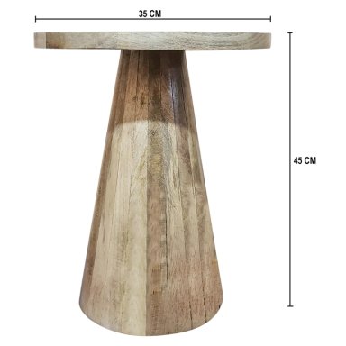 MESA DE APOYO MAISON LINETT MADERA 45CM NATURAL - 4