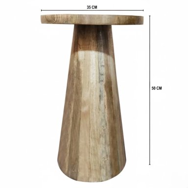 MESA DE APOYO MAISON LINETT MADERA 50CM NATURAL - 5