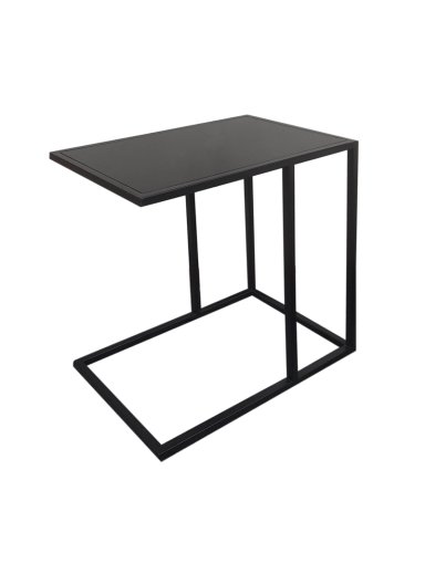 MESA LATERAL RIPLEY HOME NEGRO 30 X 50 CM - 2
