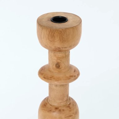 PORTAVELA MAISON LINETT MADERA CURVAS 25CM MAISON - 2