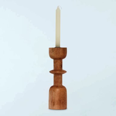 PORTAVELA MAISON LINETT MADERA CURVAS 25CM MAISON - 3