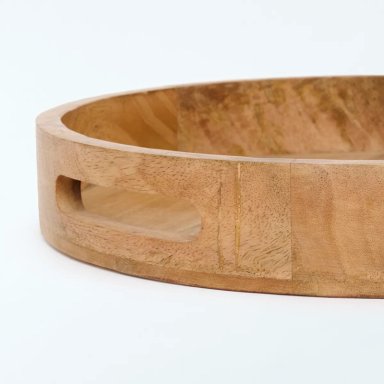 CENTRO DE MESA MAISON BANDEJA MADERA 35CM - 2