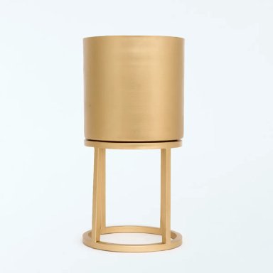 MACETERO RIPLEY HOME DORADO 20 X 40 X 20CM 