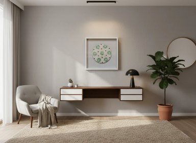 CUADRO RIPLEY HOME PLATO FLORES 50 X 50 CM - 3