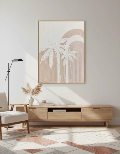 CUADRO RIPLEY HOME PALMERAS TEXTURA 100 X 75 CM - 3