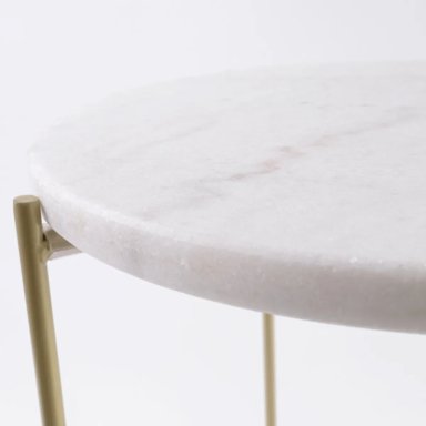 MESA DE APOYO RIPLEY HOME MÁRMOL BLANCA 37 X 37 CM - 8