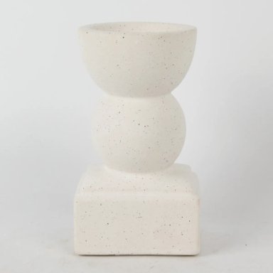 PORTAVELA RIPLEY HOME FORMAS IVORY 15 CM