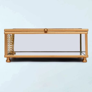 JOYERO RIPLEY HOME VIDRIO ESPEJO FLORES 15 X 15 CM - 2