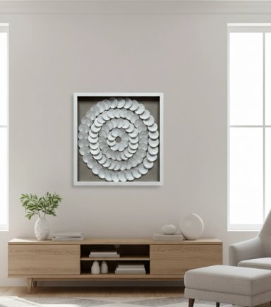 CUADRO RIPLEY HOME CONCHITAS MARINO RÚSTICO 60 X 60 CM