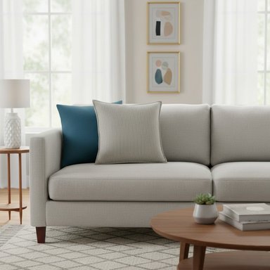COJÍN RIPLEY HOME LÍNEAS CELESTE 45 X 45 CM - 4
