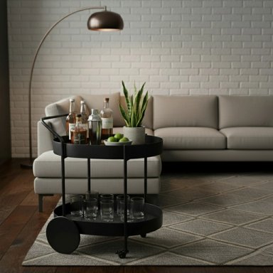 MESA DE BAR MAISON LINETT JUNCO 62 X 50 CM