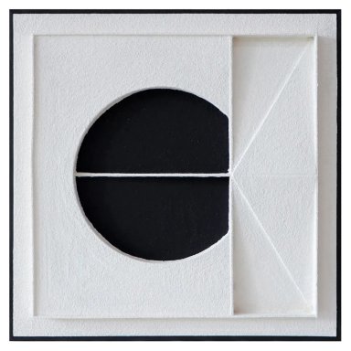 CUADRO RIPLEY HOME BLACK AND WHITE TRIÁNGULO 60 X 60 CM - 2