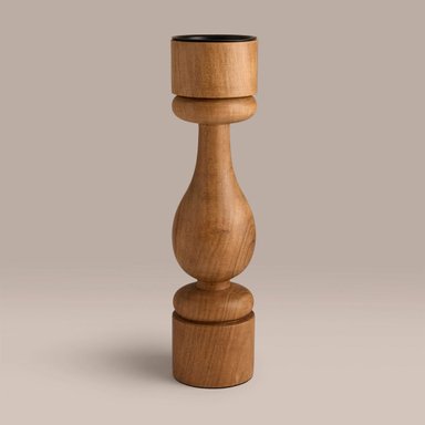 CANDELABRO MAISON LINETT MADERA 30CM - 3