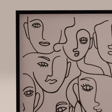 CUADRO RIPLEY HOME CARAS 60X50 CM - 2