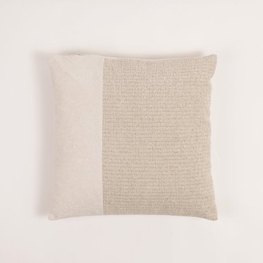 COJIN RIPLEY HOME LINEAS TEXTURA BEIGE 45X45