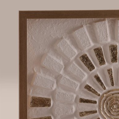 ESCULTURA RIPLEY HOME VOL CIRCULO GOLD Y CRUDO 60X60 - 3