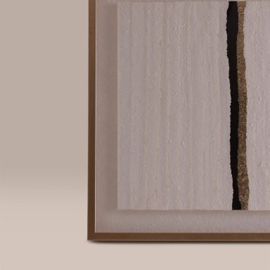 ESCULTURA RIPLEY HOME VOL LINEA CENTRAL NEGRA Y GOLD 60X60 - 2