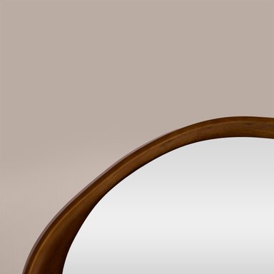 ESPEJO RIPLEY HOME ABS REDONDO RELIEVE MADERA 60x90CM - 2