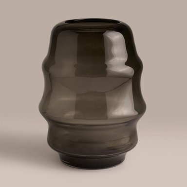 JARRÓN RIPLEY HOME ONDAS NEGRO 29CM - 2