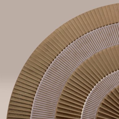 ESCULTURA RIPLEY HOME MEDIOS CIRCULOS GOLD 90X100CM - 2