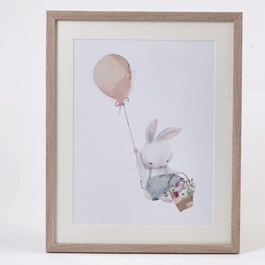 CUADRO RIPLEY HOME INFANTIL CONEJO GLOBO - 1