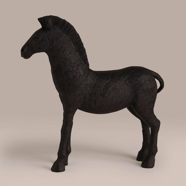 FIGURA RIPLEY HOME CEBRA NEGRA 22.5CM - 2