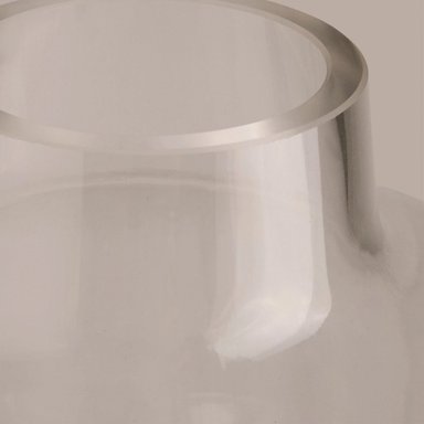 JARRÓN RIPLEY HOME VIDRIO ACANALADO TRANSPARENTE 35.5CM - 3