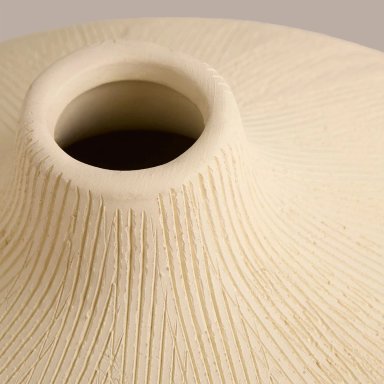 JARRÓN MAISON LINETT TEXTURA BLANCO 21CM - 3