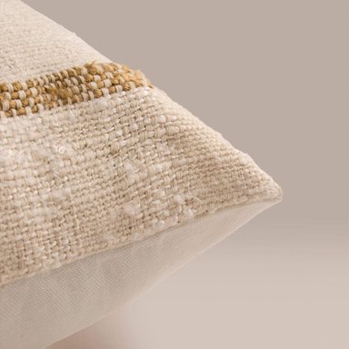 COJIN MAISON LINETT CRUDO LINEAS FINAS 50X50 MAISON - 3